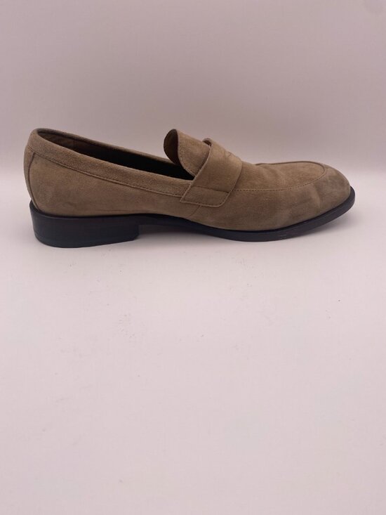 Hugo Boss Men\'s Italian-Made Suede Loafers With Penny Trim Sz 8 main image 4